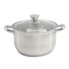 Тенджера с капак Rosberg R51210L28, 28 см, 10 л, Индукция, Инокс