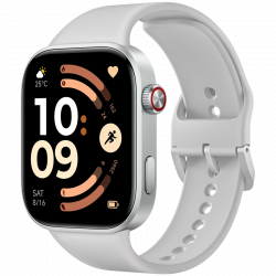 Смарт часовник Xiaomi REDMI WATCH 6 M2523W1, 2.07″ AMOLED, GPS, Bluetooth, Водоустойчив, Сребрист