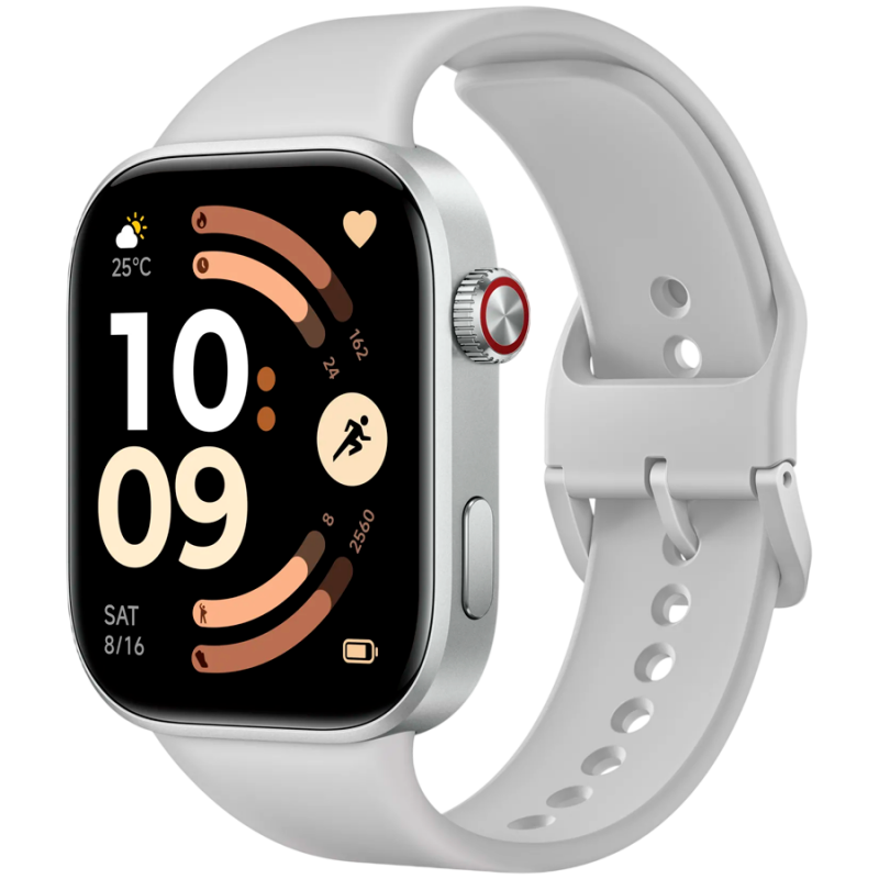 Смарт часовник Xiaomi REDMI WATCH 6 M2523W1, 2.07″ AMOLED, GPS, Bluetooth, Водоустойчив, Сребрист