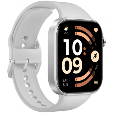 Смарт часовник Xiaomi REDMI WATCH 6 M2523W1, 2.07″ AMOLED, GPS, Bluetooth, Водоустойчив, Сребрист