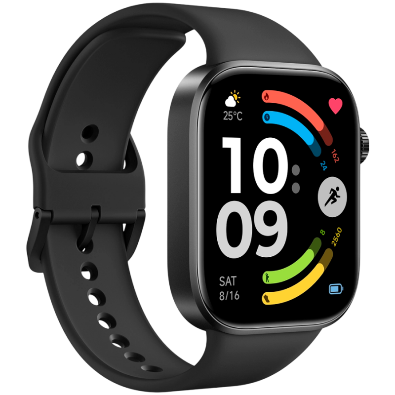 Смарт часовник Xiaomi REDMI WATCH 6 M2523W1, 2.07″ AMOLED, GPS, Bluetooth, Водоустойчив, Черен