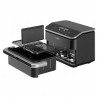 Двоен фритюрник с горещ въздух Cosori Dual Blaze TwinFry CAF-TF102S-AEUR, 10 л, 6 програми, 35-240 C, Таймер, ThermoIQ, Синхронизирано готвене и приключване, Черен/Сребрист