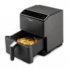 Фритюрник с горещ въздух Cosori Dual Blaze Pro CAF-P681S, 1700 W, 6.4 л, 12 програми, 360 ThermoIQ, Двойни нагреватели, Керамично покритие без PFAS, Черен