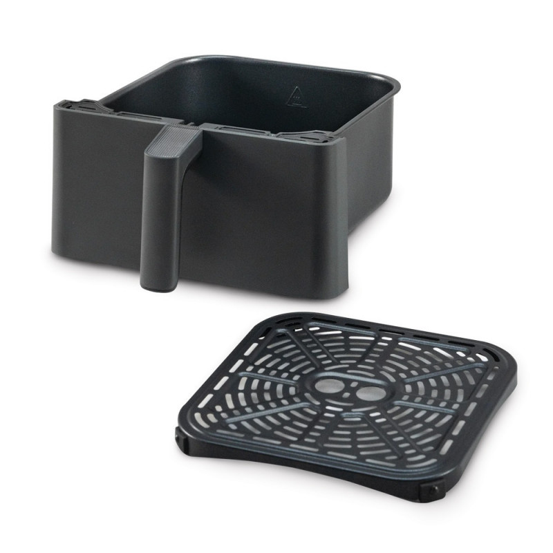 Фритюрник с горещ въздух Cosori Dual Blaze Pro CAF-P681S, 1700 W, 6.4 л, 12 програми, 360 ThermoIQ, Двойни нагреватели, Керамично покритие без PFAS, Черен