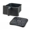 Фритюрник с горещ въздух Cosori Dual Blaze Pro CAF-P681S, 1700 W, 6.4 л, 12 програми, 360 ThermoIQ, Двойни нагреватели, Керамично покритие без PFAS, Черен