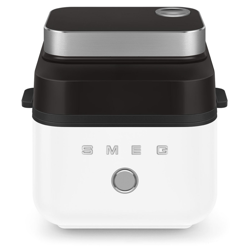 Фритюрник с горещ въздух Smeg Collezione AFC01WHMAU, 1450W, 7.3 л, 40-200°C, 7 програми, Двоен режим, Сензорно управление, Таймер, LED, Бял