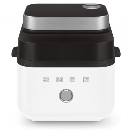 Фритюрник с горещ въздух Smeg Collezione AFC01WHMAU, 1450W, 7.3 л, 40-200°C, 7 програми, Двоен режим, Сензорно управление, Таймер, LED, Бял