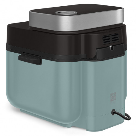 Фритюрник с горещ въздух Smeg Collezione AFC01EGMAU, 1450W, 7.3 л, 40-200°C, 7 програми, Двоен режим, Сензорно управление, Таймер, LED, Зелен