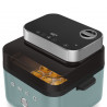 Фритюрник с горещ въздух Smeg Collezione AFC01EGMAU, 1450W, 7.3 л, 40-200°C, 7 програми, Двоен режим, Сензорно управление, Таймер, LED, Зелен