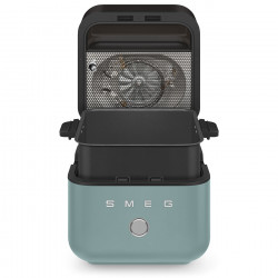 Фритюрник с горещ въздух Smeg Collezione AFC01EGMAU, 1450W, 7.3 л, 40-200°C, 7 програми, Двоен режим, Сензорно управление, Таймер, LED, Зелен