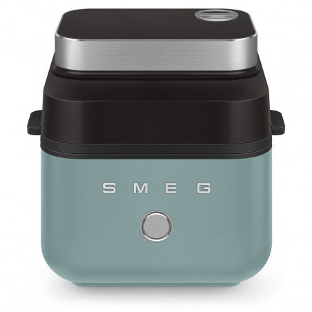 Фритюрник с горещ въздух Smeg Collezione AFC01EGMAU, 1450W, 7.3 л, 40-200°C, 7 програми, Двоен режим, Сензорно управление, Таймер, LED, Зелен