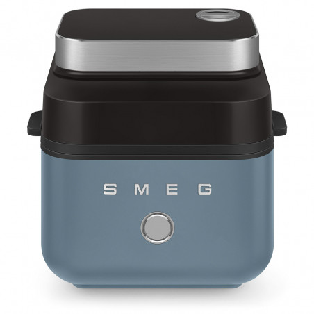 Фритюрник с горещ въздух Smeg Collezione AFC01SBMAU, 1450W, 7.3 л, 40-200°C, 7 програми, Двоен режим, Сензорно управление, Таймер, LED, Син