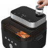 Фритюрник с горещ въздух Smeg Collezione AFC01BLMAU, 1450W, 7.3 л, 40-200°C, 7 програми, Двоен режим, Сензорно управление, Таймер, LED, Черен