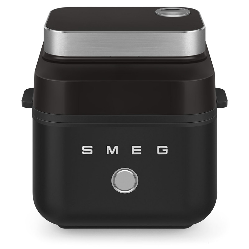Фритюрник с горещ въздух Smeg Collezione AFC01BLMAU, 1450W, 7.3 л, 40-200°C, 7 програми, Двоен режим, Сензорно управление, Таймер, LED, Черен
