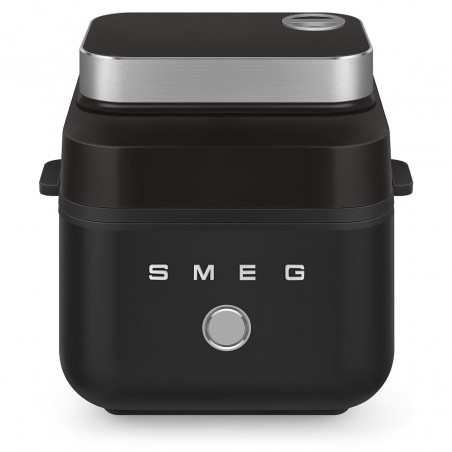 Фритюрник с горещ въздух Smeg Collezione AFC01BLMAU, 1450W, 7.3 л, 40-200°C, 7 програми, Двоен режим, Сензорно управление, Таймер, LED, Черен
