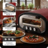 Електрическа фурна за пица Ariete Da Gennaro 3901/00, 2200W, 430°C, 3 режима, Каменна плоча, Таймер, Червен