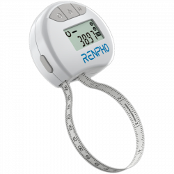 Смарт измервателна лента за тяло RENPHO BMF01 PEU-RF-BMF01-WH, 150 см, LCD дисплей, Bluetooth, Бял