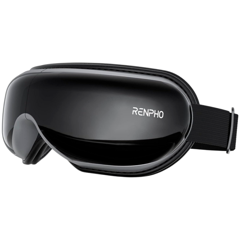 Масажор за очи RENPHO EYERIS 1 PEU-RF-EM001-BK, 6 режима, Въздушна компресия, 3 степени на нагряване, Bluetooth, Черен
