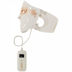 LED маска за лице RENPHO Artemis Blush PEU-E100B-1, Светлинна терапия, 5 степени на интензивност, Таймер, Бял/розов