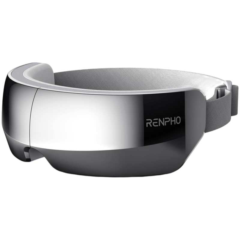Масажор за очи RENPHO PEU-R-G004-GY, 5 режима, Нагряване, Въздушна компресия, Bluetooth, Сив