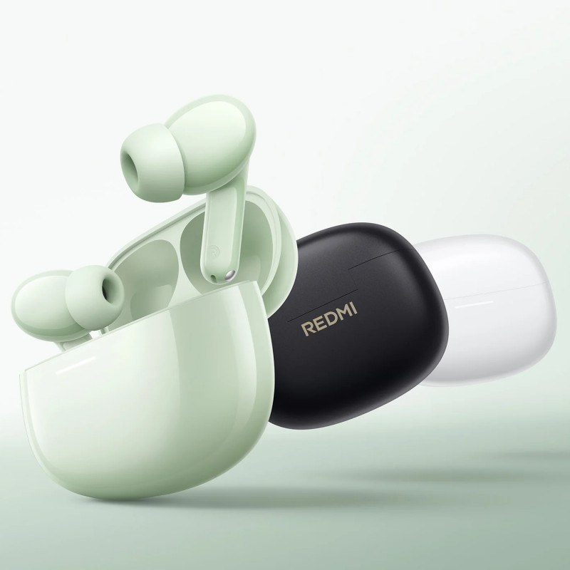 Слушалки Xiaomi Redmi Buds 8 M2544E1, 11 часа, BT 5.4, IP54, Hi-Res Audio Wireless, AI шумопотискане, Бързо зареждане, Зелен