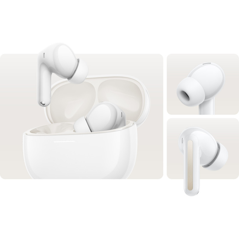 Слушалки Xiaomi Redmi Buds 8 M2544E1, 11 часа, BT 5.4, IP54, Hi-Res Audio Wireless, AI шумопотискане, Бързо зареждане, Бял