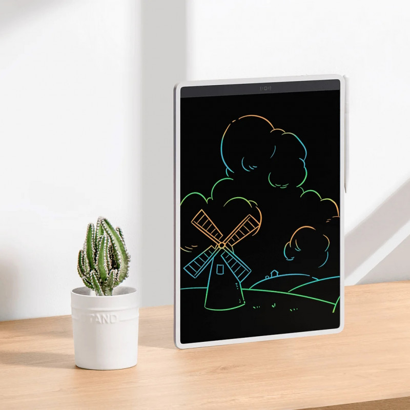 Таблет за писане и рисуване Xiaomi BHR7278GL, 13.5″, Цветни линии, Магнитен стилус, LCD екран, Бял