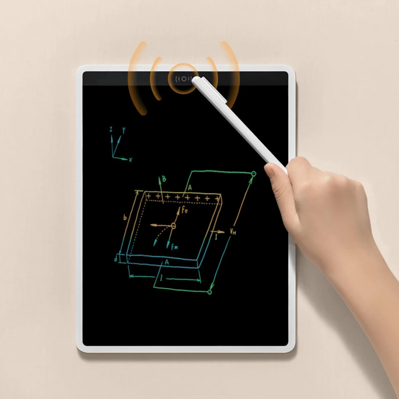 Таблет за писане и рисуване Xiaomi BHR7278GL, 13.5″, Цветни линии, Магнитен стилус, LCD екран, Бял