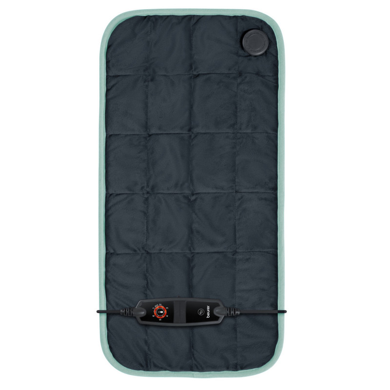 Термоподложка Beurer BF HK 145 LE, 100W, 30х60 см, 6 степени, Система за безопасност, Дишащ полиестер, Пране 30°C, Тъмносив/син