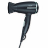 Туристически сешоар Beurer HC 25 LE, 1600W, 2 скорости, 2 темп, Йонизация, Сваляем филтър, Тъмносив/син