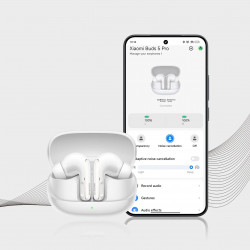 Слушалки Xiaomi Buds 5 Pro M2437E1, 8 часа, BT 5.4, ANC до 55 dB, aptX Lossless, Hi-Res Audio, IP54, Черен
