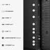 Телевизор Hisense 55UR8S, 4K UltraHD 3840 x 2160, 55", Клас E, Mini-LED, 180 Hz, Антирефлексно покритие, Hi-View AI Engine RGB, VIDAA, Черен