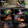 Телевизор Hisense 55UR8S, 4K UltraHD 3840 x 2160, 55", Клас E, Mini-LED, 180 Hz, Антирефлексно покритие, Hi-View AI Engine RGB, VIDAA, Черен
