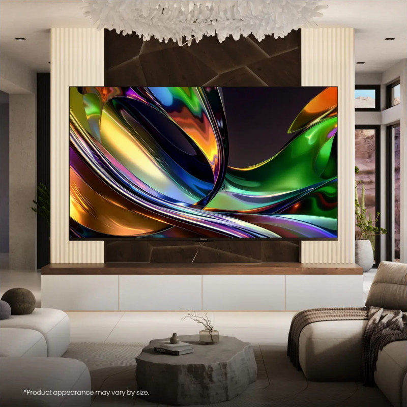 Телевизор Hisense 55UR8S, 4K UltraHD 3840 x 2160, 55", Клас E, Mini-LED, 180 Hz, Антирефлексно покритие, Hi-View AI Engine RGB, VIDAA, Черен