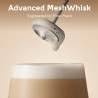 Миксер за разпенване на мляко Outin LattoGo, 2 скорости, MeshWhisk, 1400 mAh, USB Type-C, Кафяв