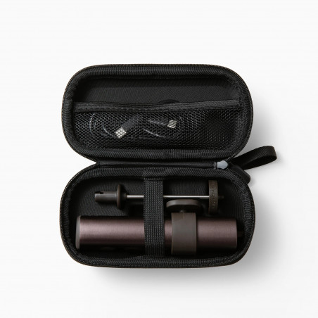 Миксер за разпенване на мляко Outin LattoGo, 2 скорости, MeshWhisk, 1400 mAh, USB Type-C, Кафяв