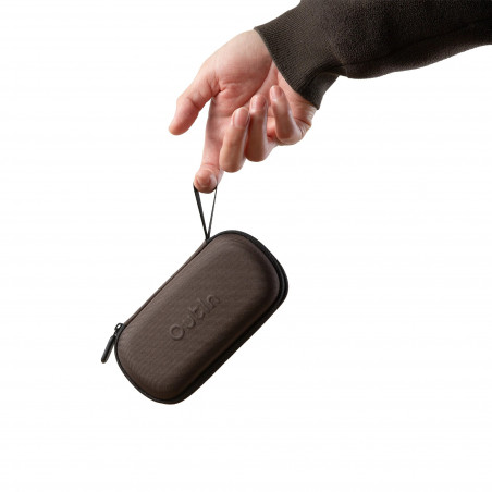Миксер за разпенване на мляко Outin LattoGo, 2 скорости, MeshWhisk, 1400 mAh, USB Type-C, Кафяв