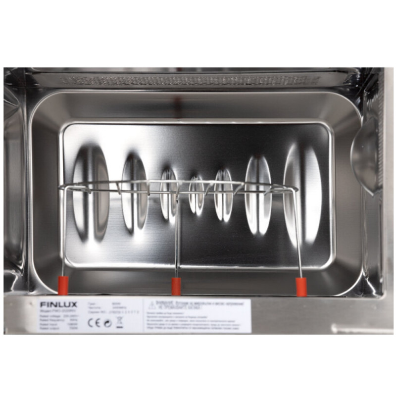 Микровълнова фурна Finlux FMO-2022RBL, 800 W, 20 литра, Грил, Размразяване, Черен