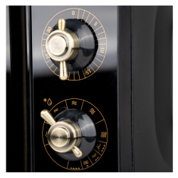 Микровълнова фурна Finlux FMO-2022RBL, 800 W, 20 литра, Грил, Размразяване, Черен